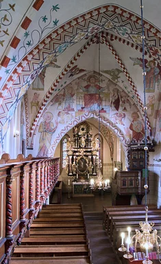 Der Innenraum der Maria-Magdalenen-Kirche Berkenthin